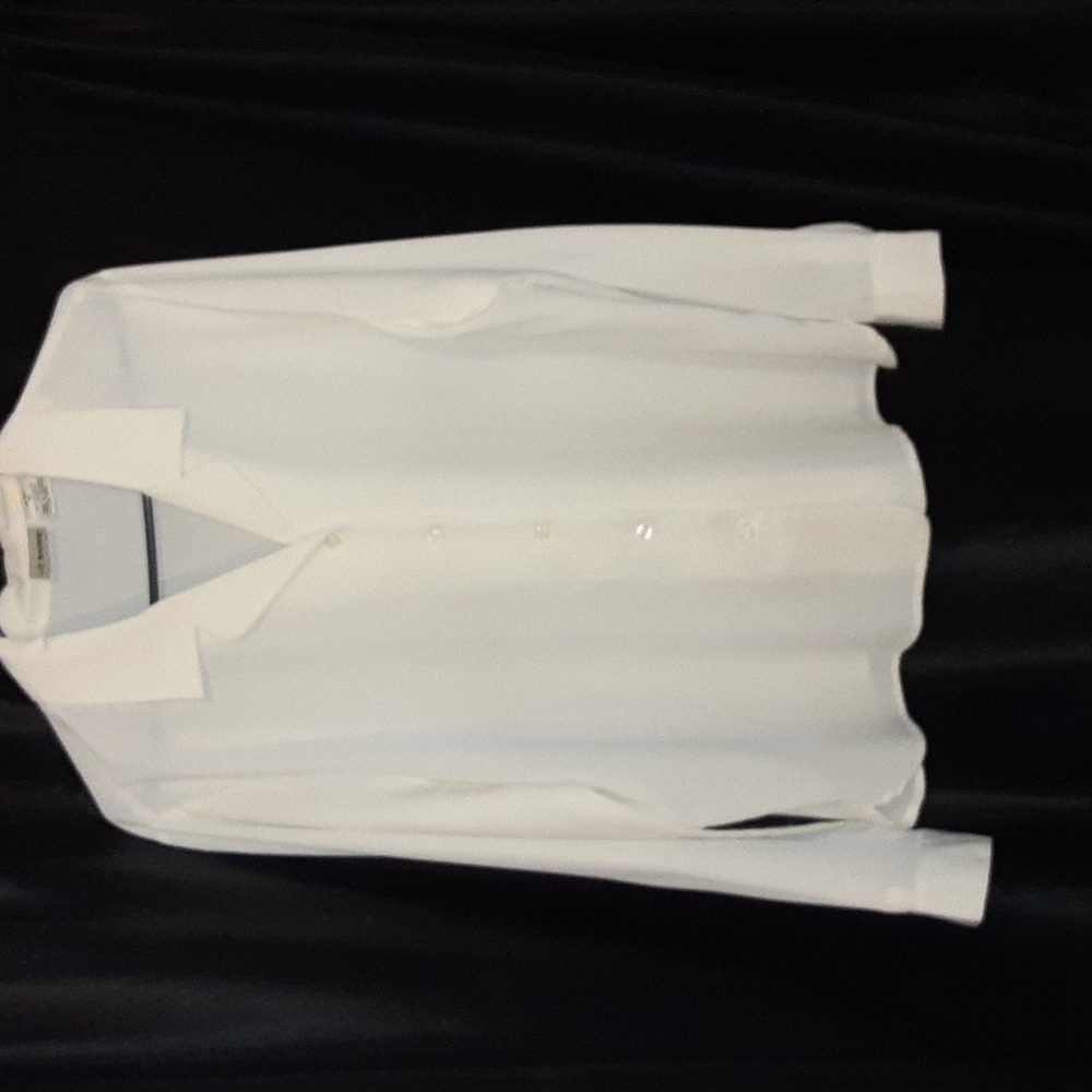 Women's long sleeve, button blouse, Liz Baker, White, Size 16